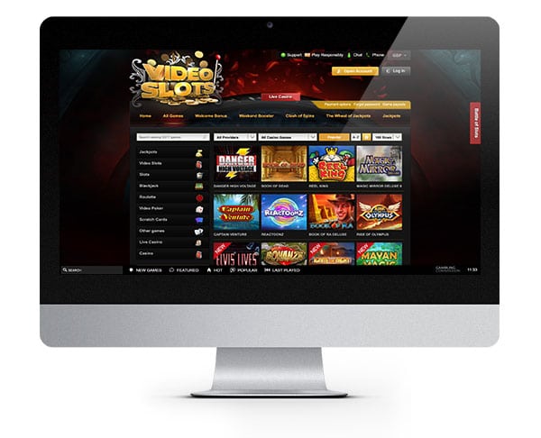 Videoslots desktop