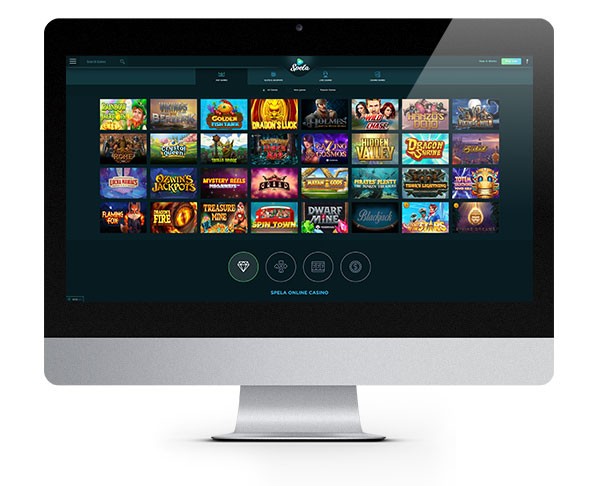 Spela Casino desktop lobby games