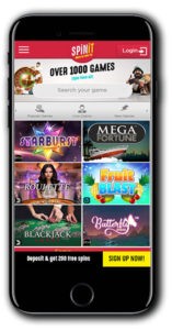 Spinit Casino mobile lobby
