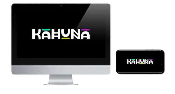Kahuna Casino logo on desktop and mobile