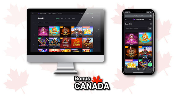 Lucky Nova Casino desktop and mobile